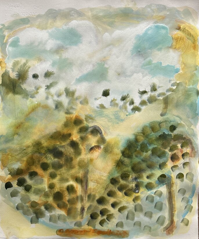 Elizabeth Terhune Large Watercolors Watercolor and Gouache
