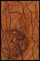 Ellen Kahn String Paintings oil on canvas