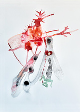 Elyssa Wortzman SHE Acrylic and ink on paper
