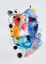 Elyssa Wortzman SHE Acrylic and ink on paper