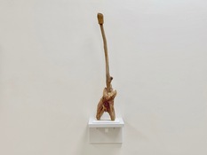 Emilie Lemakis Lie With Me and Watch the Stars Die driftwood, metal, wood 