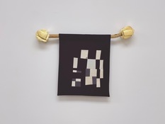 Emilie Lemakis Lie With Me and Watch the Stars Die recycled MET security uniforms, wood, gold leaf  