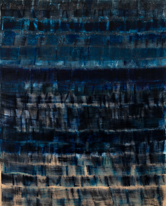 Blue on Blue 2020 oil on wood