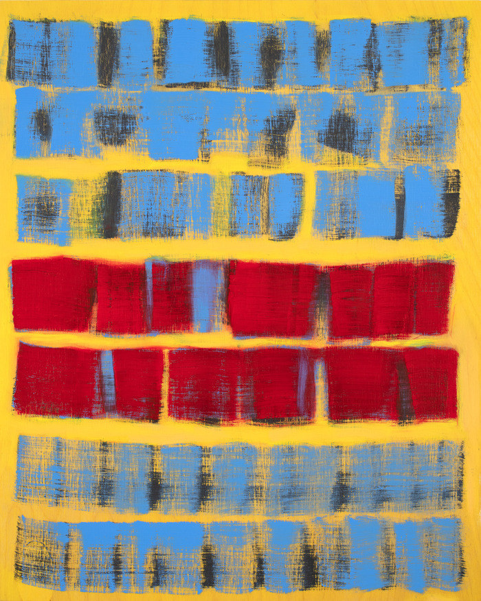 Red, Yellow and Blue 2020 oil on wood