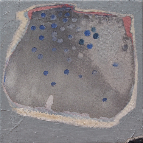 Grinding Stone Silent Geography Oil and mixed media on linen