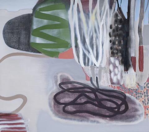 Root System Silent Geography Oil on linene