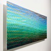  wall works 2 23,225 pieces of colored acrylic plastic glued together, sanded and polished.