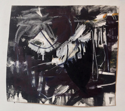 Erin Barach FRAGMENTS Charcoal, acrylic,  & ink on paper