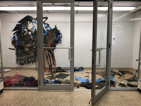  Waves and Roots of Home, Site Specific Installation at Freeport Recreation Center, 2020 