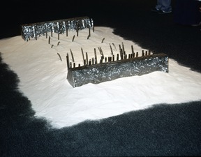 Ernest Cox Selection of works, 1980 to 2000 sand, steel