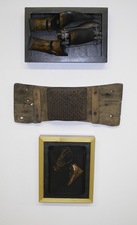 Ernest Cox Selection of works, 2000 to present steel, wood, bronzed leather