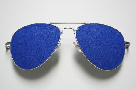 Exhibit 208 Ted Laredo acrylic and glass micro beads on sunglasses