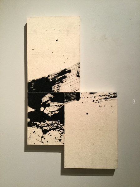 Exhibit 208 Zachariah Rieke black gesso on raw canvas