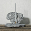  Calendars, Paint Piles & Sculpture  Fossil rocks, paint brush, oil paint.
