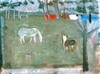  ANIMALS: HORSES Oil on linen