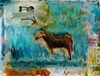  ANIMALS: HORSES Oil on linen