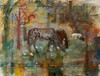  ANIMALS: HORSES Oil on linen