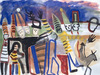  ANIMALS: HORSES Watercolor/gouache/collage on Whatman paper