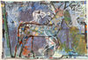  UNSTRETCHED 1994-2004 oil on unstretched denim fabric mounted on canvas over cradled plywood