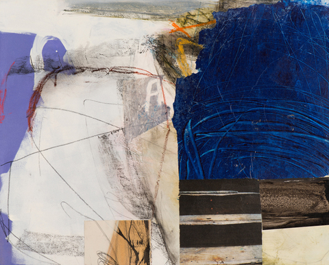 F r a n  S k i l e s  Paint and Collage on Board 