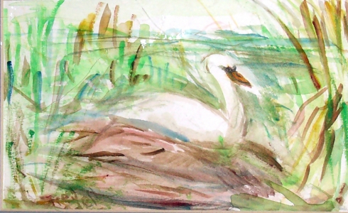 Fred Adell - Wildlife Artist Works on Paper watercolor on paper