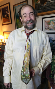 Fred Adell - Wildlife Artist Ties Acrylic on fabric