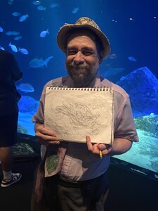 Fred Adell - Wildlife Artist Turtles Pencil on paper (sketchbook)
