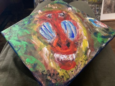 Fred Adell - Wildlife Artist Mammals - Primates Acrylic on (pre-stretched) canvas