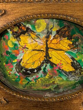 Fred Adell - Wildlife Artist Insects Acrylic on cardboard