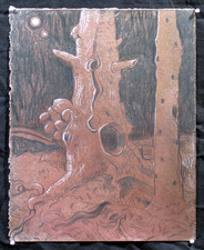  Knarly Trees (2013) Dry Pigment, Graphite, Gouache