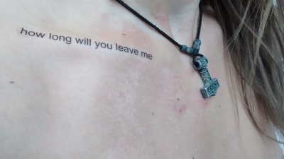 Camille J. Gage Body Lines - Entire Poem in Tattoos 