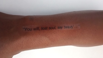 Camille J. Gage Body Lines - Entire Poem in Tattoos 