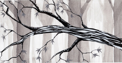 Garrett Zopfi  Casein and India Ink on Bristol