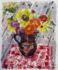 Garvey Rita  Art & Antiques Lois Borgenicht Oil monotype