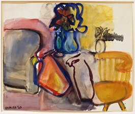 Garvey Rita  Art & Antiques Robert De Niro, Sr. (1922-1993) Watercolor on paper