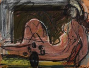 Garvey Rita  Art & Antiques Robert De Niro, Sr. (1922-1993) Pastel on paper