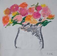 Garvey Rita  Art & Antiques Robert Kulicke (1924-2007)  Crayon on paper