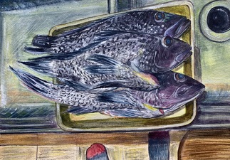 Garvey Rita  Art & Antiques Julia Felsenthal Watercoloir and gouache on Arches paper