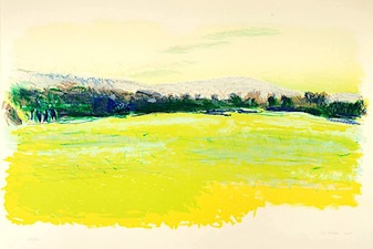 Garvey Rita  Art & Antiques Wolf Kahn (1927-2020) Color Lithograph-Edition of 30