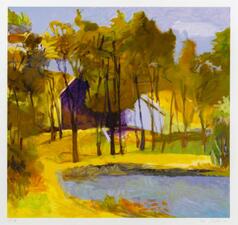 Garvey Rita  Art & Antiques Wolf Kahn (1927-2020) Color Screenprint