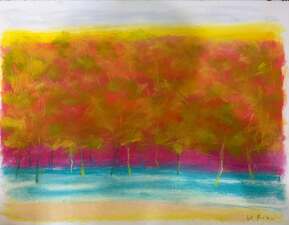 Garvey Rita  Art & Antiques Wolf Kahn (1927-2020) Pastel on paper