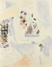 Garvey Rita  Art & Antiques Robert De Niro Sr. (1922-1993)  Crayon on paper