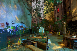 George Hirose Midnight in the Garden: Photographs from the Community Gardens of the East Village and Lower East Side (click on image to enlarge)