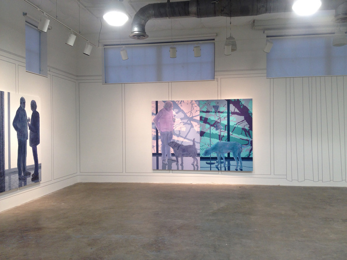 George Rush 2013-2017 Paintings and wall drawing