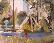  GEORGE TAPLEY (home)          Minnesota Scenes oil on canvas 18" x 24"