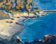  GEORGE TAPLEY (home)          Laguna Beach & Crystal Cove oil/canvas