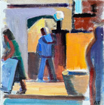  GEORGE TAPLEY (home)          Figures oil/canvas