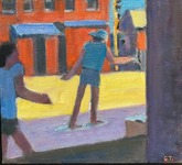  GEORGE TAPLEY (home)          Figures oil/canvas