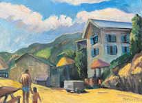  GEORGE TAPLEY (home)          Laguna Beach & Crystal Cove oil/canvas panel