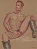  - "Erotic Life Drawings/Misc. Erotic Work" - <i>Warning: Adult Content, please be 18 to view</i> Color Pencil on Toned Paper